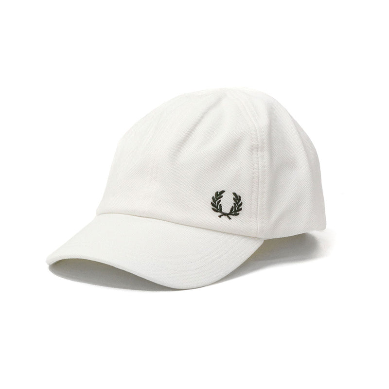 弗雷德·佩里（Fred Perry Cap）男子女士弗雷德·佩里（Fred Perry）帽子棒球帽品牌時尚黑色休閒簡單經典輕巧徽標刺繡一點點Pique Classic Cap HW6726