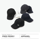 弗雷德·佩里（Fred Perry Cap）男子女士弗雷德·佩里（Fred Perry）帽子棒球帽品牌時尚黑色休閒簡單經典輕巧徽標刺繡一點點Pique Classic Cap HW6726