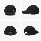 弗雷德·佩里（Fred Perry Cap）男子女士弗雷德·佩里（Fred Perry）帽子棒球帽品牌时尚黑色休闲简单经典轻巧徽标刺绣一点点Pique Classic Cap HW6726