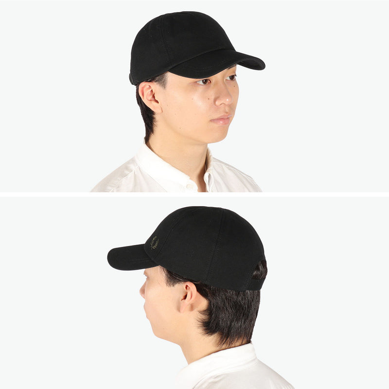 Fred Perry Cap Men's Women's FRED PERRY Hat Baseball Cap Brand Stylish Black Casual Simple Classic Lightweight Logo Embroidery One Point Pique Classic Cap HW6726