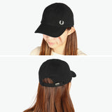 弗雷德·佩里（Fred Perry Cap）男子女士弗雷德·佩里（Fred Perry）帽子棒球帽品牌時尚黑色休閒簡單經典輕巧徽標刺繡一點點Pique Classic Cap HW6726