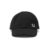 弗雷德·佩里（Fred Perry Cap）男子女士弗雷德·佩里（Fred Perry）帽子棒球帽品牌時尚黑色休閒簡單經典輕巧徽標刺繡一點點Pique Classic Cap HW6726