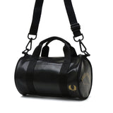 フレッドペリー ショルダーバッグ メンズ レディース 小さめ おしゃれ FRED PERRY ショルダー バッグ ハンドバッグ 斜め掛け 斜めがけ ブランド 軽量 軽い 2WAY 黒 ブラック Tonal Classic Mini Barrel Bag L1400