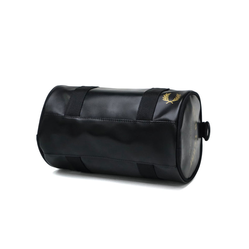フレッドペリー ショルダーバッグ メンズ レディース 小さめ おしゃれ FRED PERRY ショルダー バッグ ハンドバッグ 斜め掛け 斜めがけ ブランド 軽量 軽い 2WAY 黒 ブラック Tonal Classic Mini Barrel Bag L1400