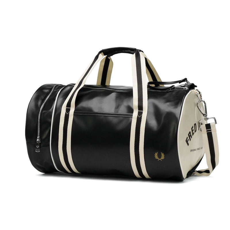フレッドペリー ボストンバッグ 旅行 大容量 メンズ レディース FRED PERRY バッグ おしゃれ ブランド 軽量 大きめ 斜めがけ ボストン バレルバッグ カジュアル 2WAY 23L A4 Classic Barrel Bag L7255