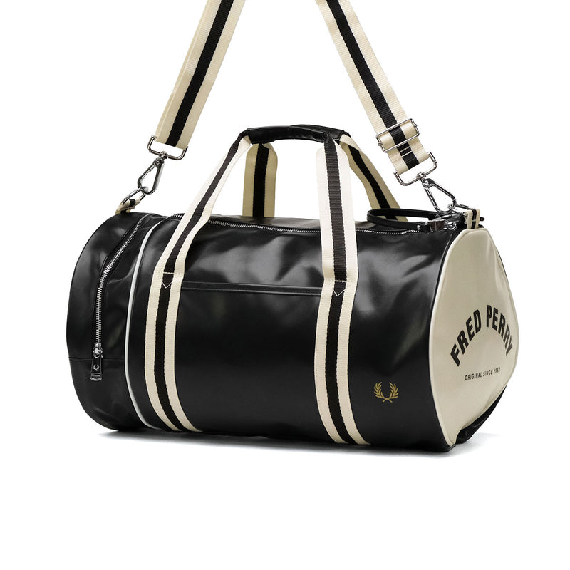 フレッドペリー ボストンバッグ 旅行 大容量 メンズ レディース FRED PERRY バッグ おしゃれ ブランド 軽量 大きめ 斜めがけ ボストン バレルバッグ カジュアル 2WAY 23L A4 Classic Barrel Bag L7255