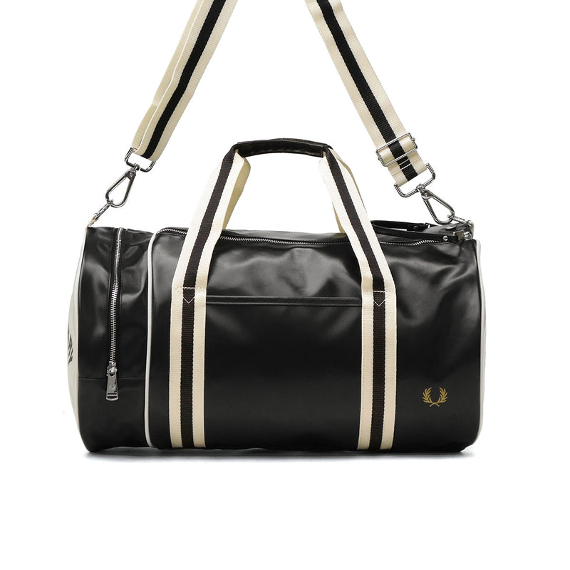 フレッドペリー ボストンバッグ 旅行 大容量 メンズ レディース FRED PERRY バッグ おしゃれ ブランド 軽量 大きめ 斜めがけ ボストン バレルバッグ カジュアル 2WAY 23L A4 Classic Barrel Bag L7255