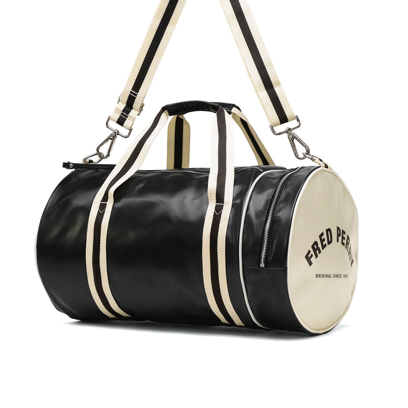 フレッドペリー ボストンバッグ 旅行 大容量 メンズ レディース FRED PERRY バッグ おしゃれ ブランド 軽量 大きめ 斜めがけ ボストン バレルバッグ カジュアル 2WAY 23L A4 Classic Barrel Bag L7255