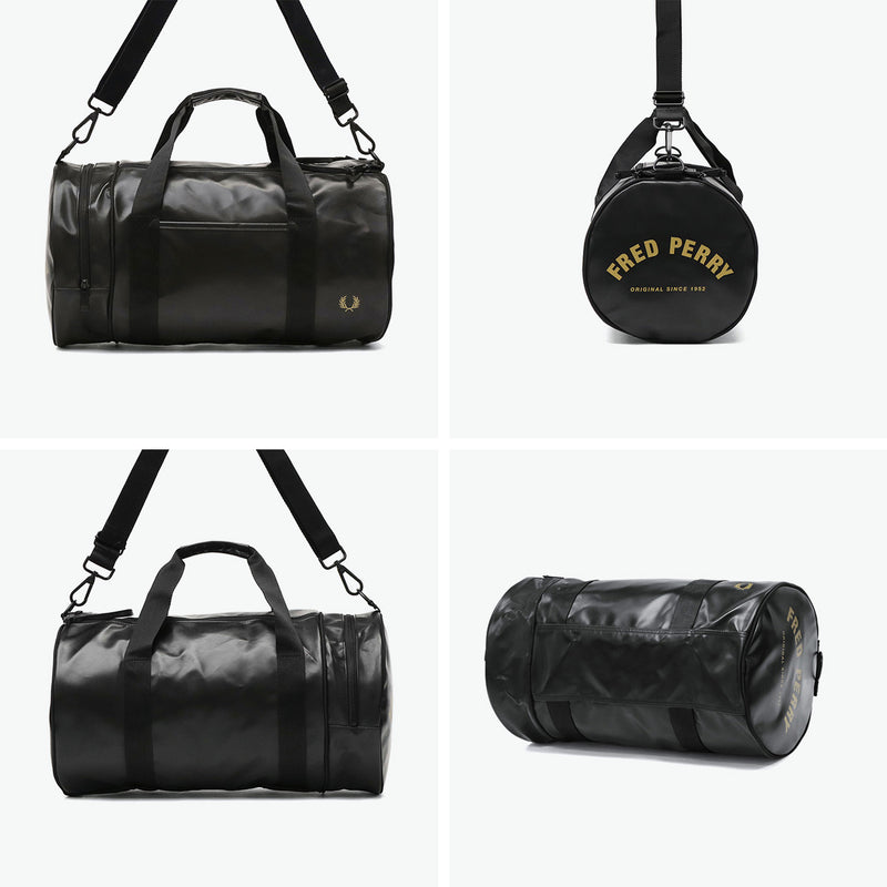 フレッドペリー ボストンバッグ 旅行 大容量 メンズ レディース FRED PERRY バッグ おしゃれ ブランド 軽量 大きめ 斜めがけ ボストン バレルバッグ カジュアル 2WAY 23L A4 Tonal Classic Barrel Bag L7260