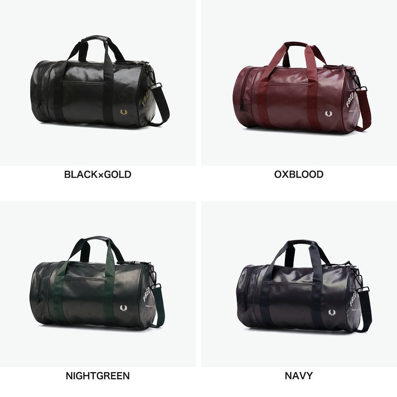 フレッドペリー ボストンバッグ 旅行 大容量 メンズ レディース FRED PERRY バッグ おしゃれ ブランド 軽量 大きめ 斜めがけ ボストン バレルバッグ カジュアル 2WAY 23L A4 Tonal Classic Barrel Bag L7260