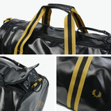 フレッドペリー ボストンバッグ バレルバッグ レディース メンズ 旅行 大容量 FRED PERRY ボストン ブランド ドラム型 おしゃれ ショルダーストラップ 斜めがけ 軽量 23L A4 Tipped Classic Barrel Bag L3352