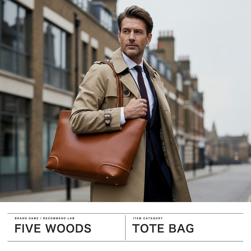 【正規品1年保証】 ファイブウッズ トートバッグ 大きめ メンズ レディース FIVE WOODS バッグ プラトウ ビジネス 通勤 肩掛け 本革 革 レザー トート 日本製 ファスナー付き A4 PLATEAU WEEKEND TOTE 39174