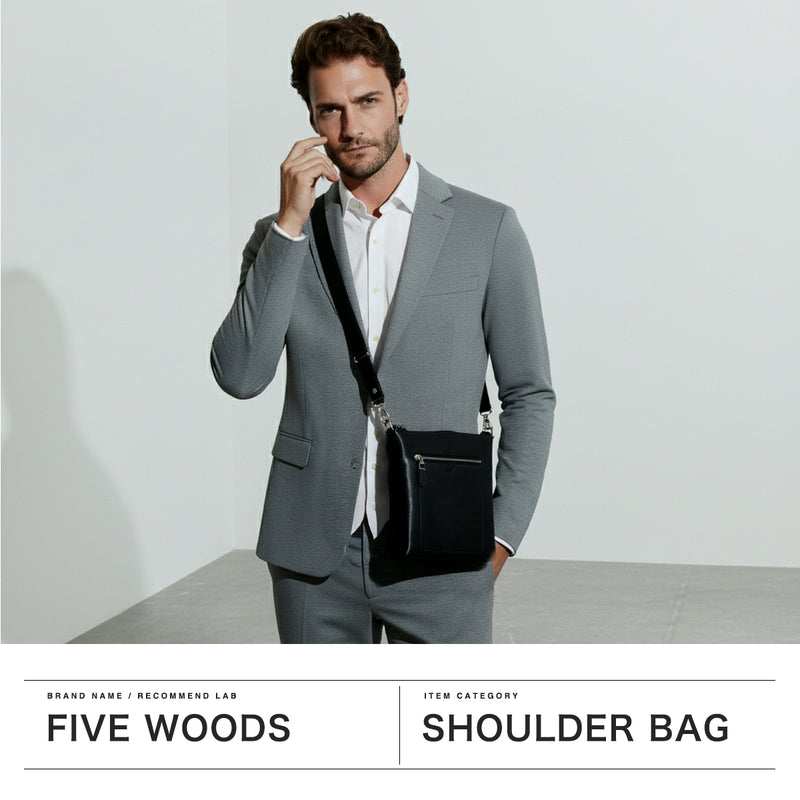 【正規品1年保証】 ファイブウッズ  ショルダーバッグ メンズ 小さめ 斜めがけ FIVE WOODS PLATEAU プラトウ 大人 革 牛革 本革 レザー ブランド かっこいい コンパクト シンプル 日本製 A5 SHOULDER BAG 39595
