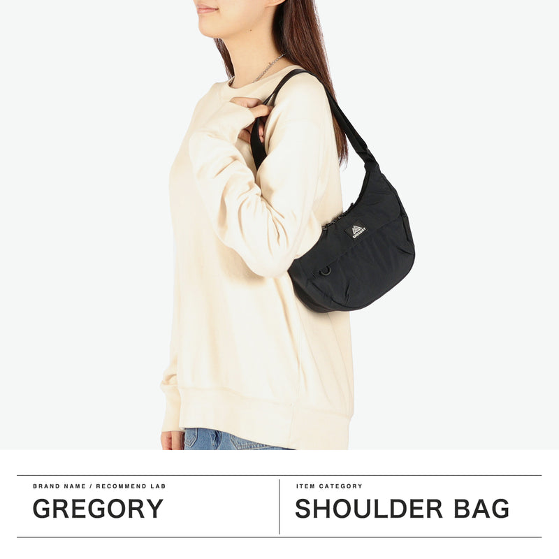 【日本正規品】 グレゴリー ショルダーバッグ レディース GREGORY 斜めがけ 小さめ 大人 軽量 バッグ ワンショルダー ミニショルダーバッグ ナイロン 肩掛け ラウンド 三日月 SUSZY スージーハーフムーンショルダーS