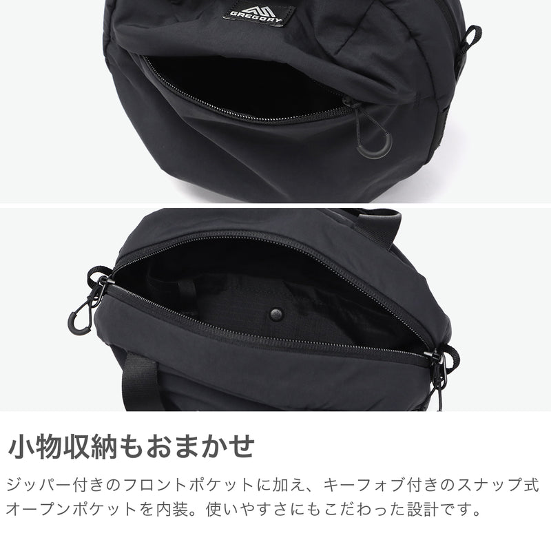 [正版日本產品] Gregory肩帶女性Gregory Cross Body小成人輕巧迷你袋2Way小迷你肩袋尼龍越野圓形圓形手提袋燈suszy suszy suszy suzy suzy round