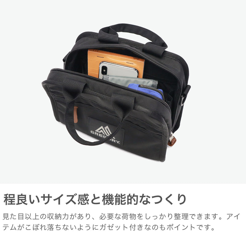 【日本正規品】 グレゴリー ショルダーバッグ メンズ レディース 斜めがけバッグ 小さめ GREGORY ブランド おしゃれ アウトドア ミニ バッグ 横型 シンプル 軽量 軽い 自立 A5 3L 無地 ナイロン 黒 プティサック