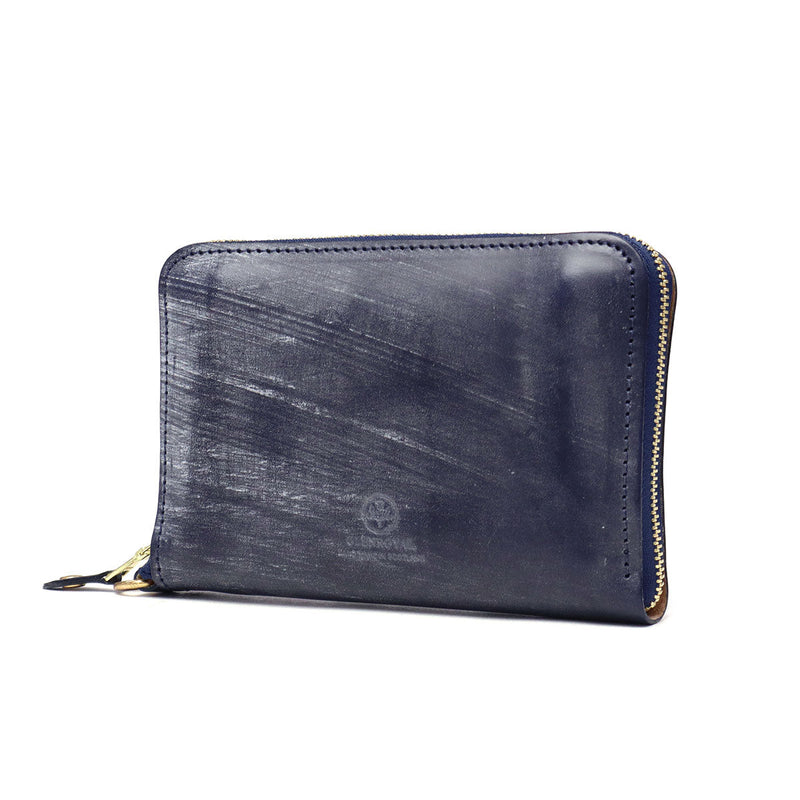[three months guarantee] Glenn royal wallet GLENROYAL WALLET WITH DIVIDERS round fastener wallet folio men gap Dis leather 03-6025