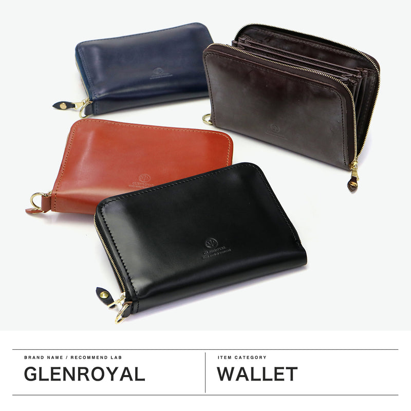 【正規品3カ月保証】 グレンロイヤル 財布 メンズ レディース GLENROYAL ブランド おしゃれ コインケース 本革 革 レザー ラウンドファスナー ジャバラ式財布 じゃばら サイフ ウォレット WALLET WITH DIVIDERS