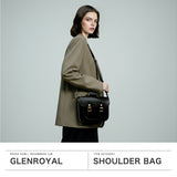 【正規品3カ月保証】 グレンロイヤル ショルダーバッグ メンズ レディース 斜めがけバッグ 小さめ GLENROYAL ブランド 大人 おしゃれ 上品 ミニ ショルダー バッグ 本革 A5 コンパクト SATCHEL BAG 9INCH 02-6015