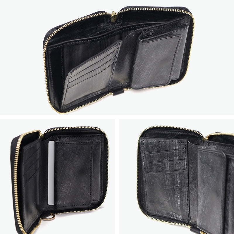 【正規品3カ月保証】 グレンロイヤル 財布 メンズ レディース コンパクト GLENROYAL 二つ折 二つ折り ブランド おしゃれ 本革 革 レザー ミニ財布 小銭入れあり ラウンドファスナー SMALL ZIP WALLET 03-5814