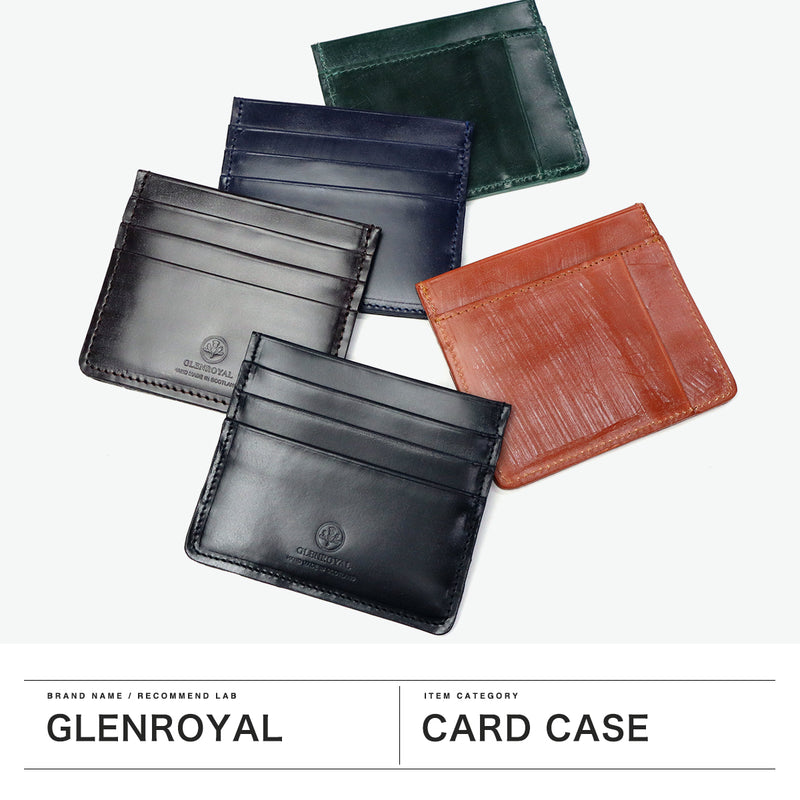 【正規品3カ月保証】 グレンロイヤル カードケース メンズ レディース 薄型 本革 スリム GLENROYAL ブランド おしゃれ 革 レザー 薄マチ コンパクト シンプル ICカード SLIM CARD CASE WITH NOTE 03-5935