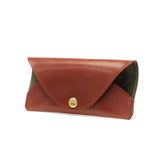 【正規品3カ月保証】  グレンロイヤル メガネケース メンズ レディース 革 おしゃれ コンパクト GLENROYAL 軽量 可愛い スリム 牛革 レザー フラット 眼鏡 めがね サングラス FLAT FLAP OPTICAL CASE 03-5916