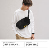 グリップスワニー ボディバッグ メンズ レディース 大きめ 大容量 GRIP SWANY ウエストバッグ ブランド かっこいい レザー ナイロン 軽い 軽量 斜めがけ 日本製 3.9L A5 BRIEFING×GRIP CROSSBODY BAG BRW261L34