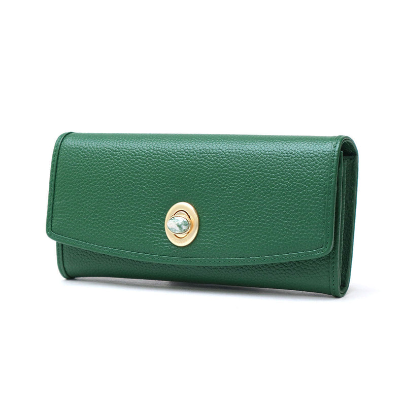 ハシバミ 長財布 レディース カード HASHIBAMI 財布 ブランド 大容量 本革 革 レザー おしゃれ かわいい かぶせ フラップ 小銭入れ パワーストーン 大人 上品 シンプル 天然石 ロングウォレット Ha-2104-306