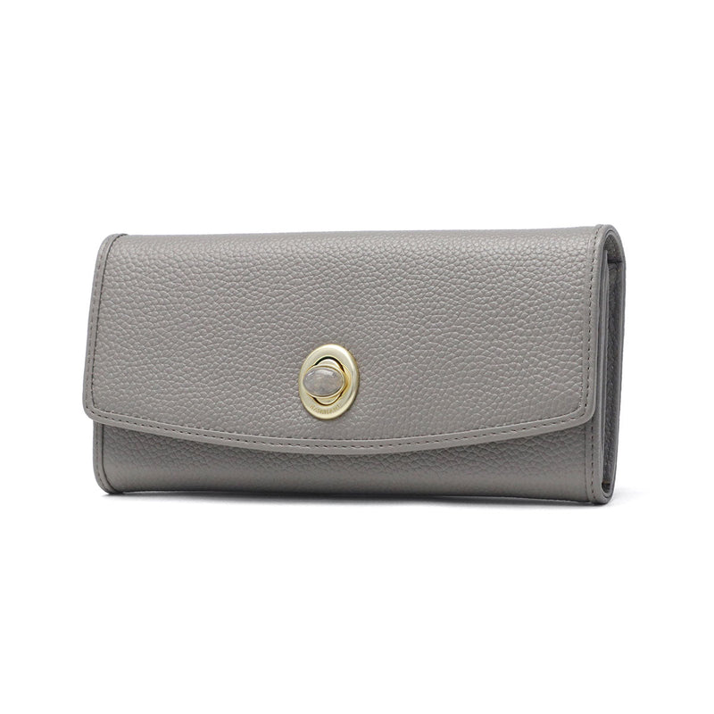 ハシバミ 長財布 レディース カード HASHIBAMI 財布 ブランド 大容量 本革 革 レザー おしゃれ かわいい かぶせ フラップ 小銭入れ パワーストーン 大人 上品 シンプル 天然石 ロングウォレット Ha-2104-306