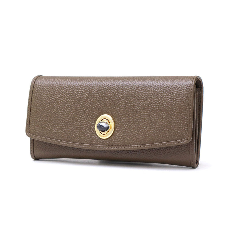 ハシバミ 長財布 レディース カード HASHIBAMI 財布 ブランド 大容量 本革 革 レザー おしゃれ かわいい かぶせ フラップ 小銭入れ パワーストーン 大人 上品 シンプル 天然石 ロングウォレット Ha-2104-306