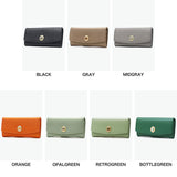 ハシバミ 長財布 レディース カード HASHIBAMI 財布 ブランド 大容量 本革 革 レザー おしゃれ かわいい かぶせ フラップ 小銭入れ パワーストーン 大人 上品 シンプル 天然石 ロングウォレット Ha-2104-306