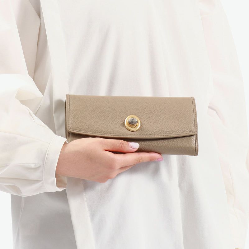 ハシバミ 長財布 レディース カード HASHIBAMI 財布 ブランド 大容量 本革 革 レザー おしゃれ かわいい かぶせ フラップ 小銭入れ パワーストーン 大人 上品 シンプル 天然石 ロングウォレット Ha-2104-306