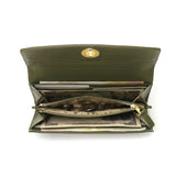 ハシバミ 長財布 レディース カード HASHIBAMI 財布 ブランド 大容量 本革 革 レザー おしゃれ かわいい かぶせ フラップ 小銭入れ パワーストーン 大人 上品 シンプル 天然石 ロングウォレット Ha-2104-306