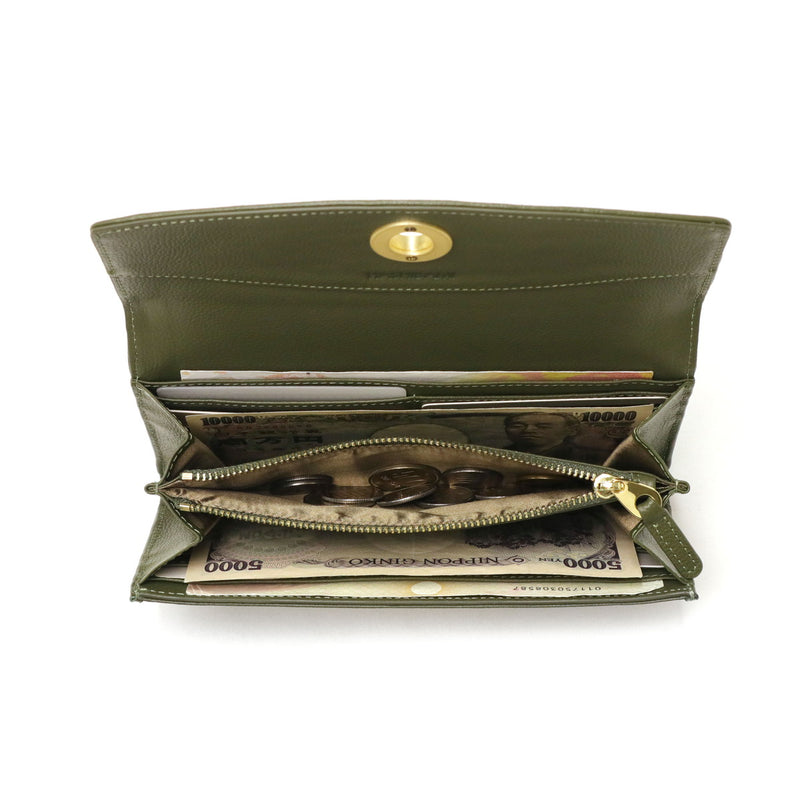 ハシバミ 長財布 レディース カード HASHIBAMI 財布 ブランド 大容量 本革 革 レザー おしゃれ かわいい かぶせ フラップ 小銭入れ パワーストーン 大人 上品 シンプル 天然石 ロングウォレット Ha-2104-306