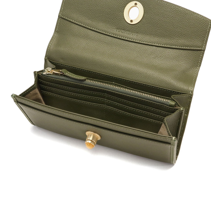 ハシバミ 長財布 レディース カード HASHIBAMI 財布 ブランド 大容量 本革 革 レザー おしゃれ かわいい かぶせ フラップ 小銭入れ パワーストーン 大人 上品 シンプル 天然石 ロングウォレット Ha-2104-306