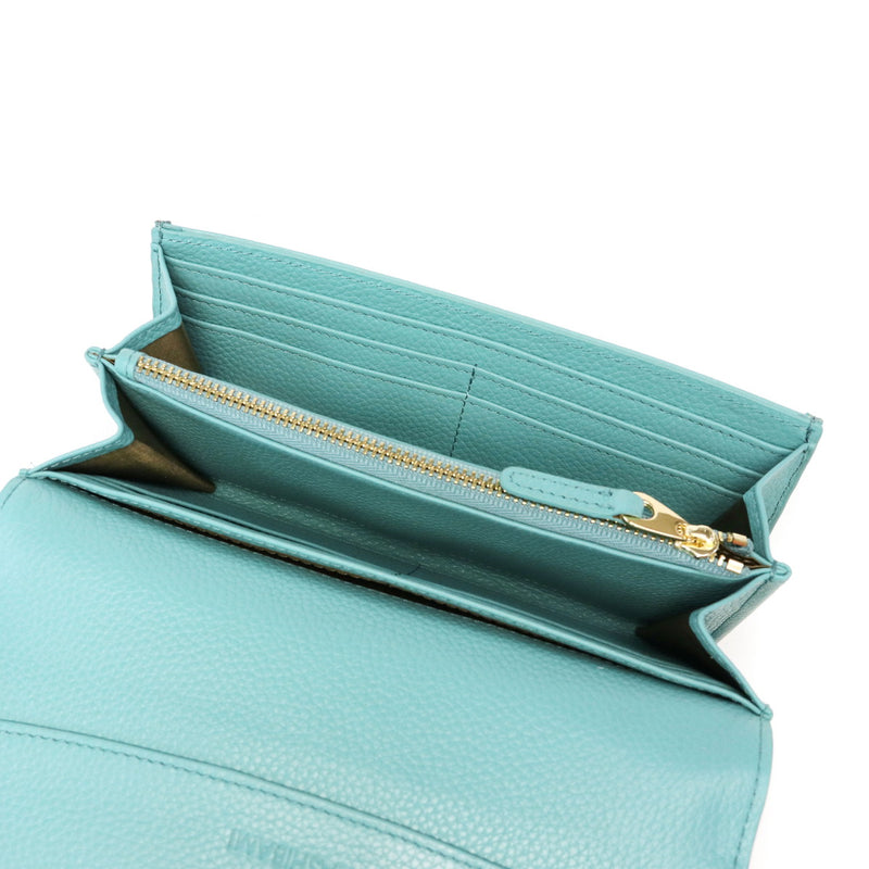 ハシバミ 長財布 レディース カード HASHIBAMI 財布 ブランド 大容量 本革 革 レザー おしゃれ かわいい かぶせ フラップ 小銭入れ パワーストーン 大人 上品 シンプル 天然石 ロングウォレット Ha-2104-306