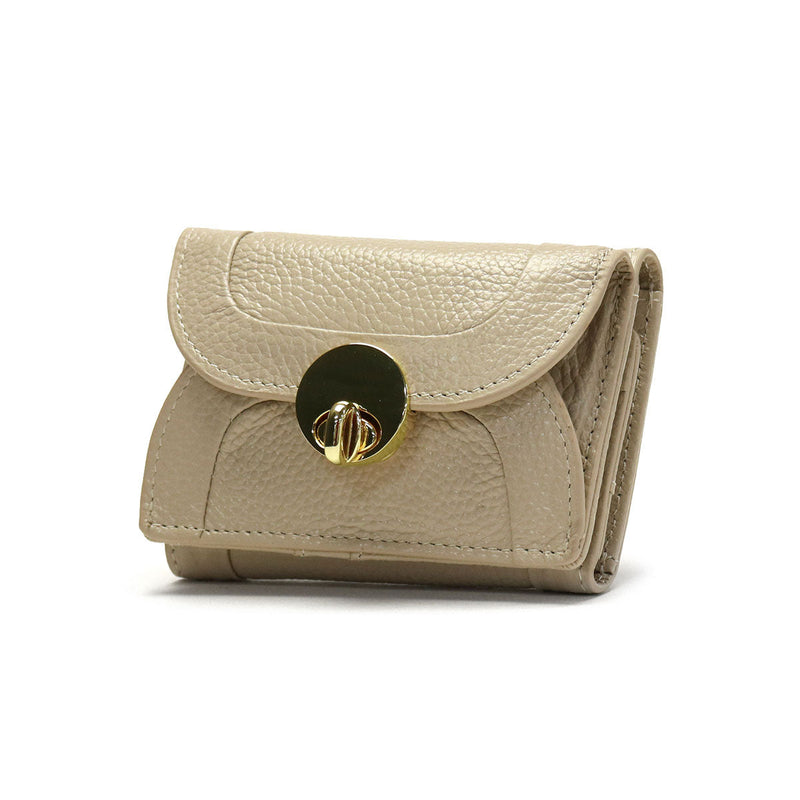 ハシバミ 三つ折り財布 レディース 小さい ブランド HASHIBAMI 財布 本革 革 レザー おしゃれ かわいい コンパクト ミニ 三つ折り 小銭入れ 大人 上品 黒 ニュー ラウンドフォルム ミニウォレット Ha-1711-453