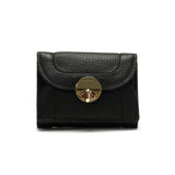 ハシバミ 三つ折り財布 レディース 小さい ブランド HASHIBAMI 財布 本革 革 レザー おしゃれ かわいい コンパクト ミニ 三つ折り 小銭入れ 大人 上品 黒 ニュー ラウンドフォルム ミニウォレット Ha-1711-453