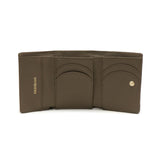 ハシバミ 三つ折り財布 レディース 小さい ブランド HASHIBAMI 財布 本革 革 レザー おしゃれ かわいい コンパクト ミニ 三つ折り 小銭入れ 大人 上品 黒 ニュー ラウンドフォルム ミニウォレット Ha-1711-453