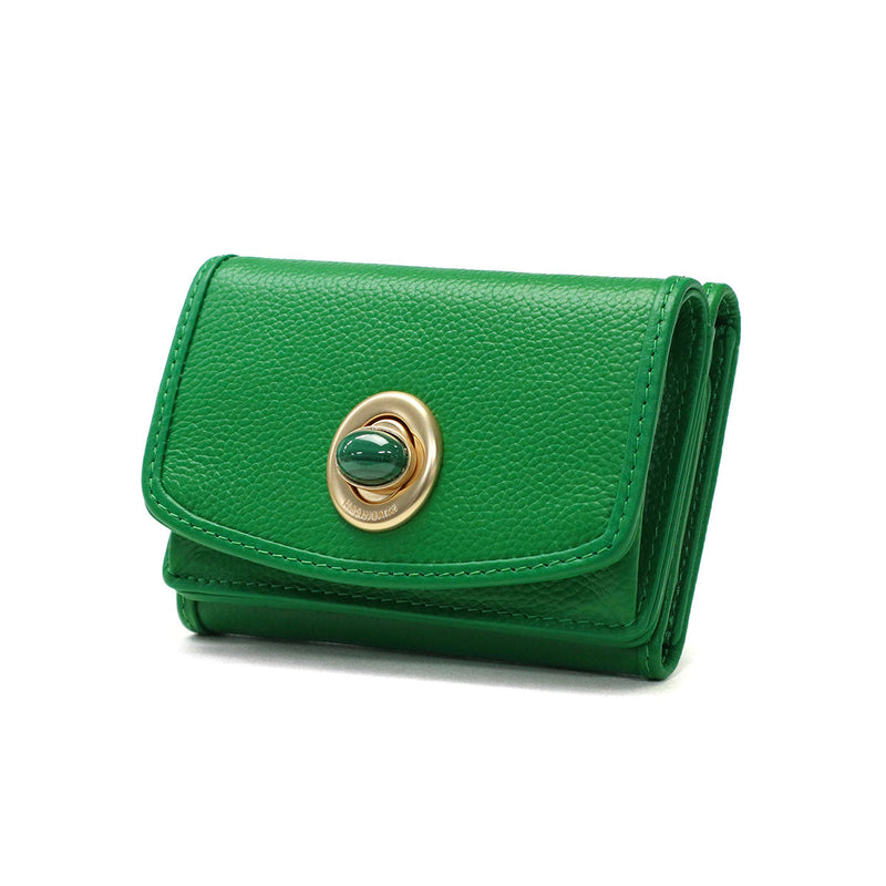 ハシバミ 財布 レディース 小さい HASHIBAMI ブランド コンパクト ミニ財布 天然石 本革 牛革 レザー かわいい 三つ折り財布 BOX型小銭入れ カード パワーストーン 天然石ミニウォレット Ha-2008-729