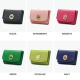 ハシバミ 財布 レディース 小さい HASHIBAMI ブランド コンパクト ミニ財布 天然石 本革 牛革 レザー かわいい 三つ折り財布 BOX型小銭入れ カード パワーストーン 天然石ミニウォレット Ha-2008-729