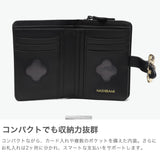 ハシバミ 二つ折り財布 レディース ブランド HASHIBAMI 財布 本革 革 レザー おしゃれ かわいい 小銭入れ 大人 上品 フラワー 花 ベルト 折財布 シンプル フラワーバックル 二つ折りウォレット Ha-2407-500