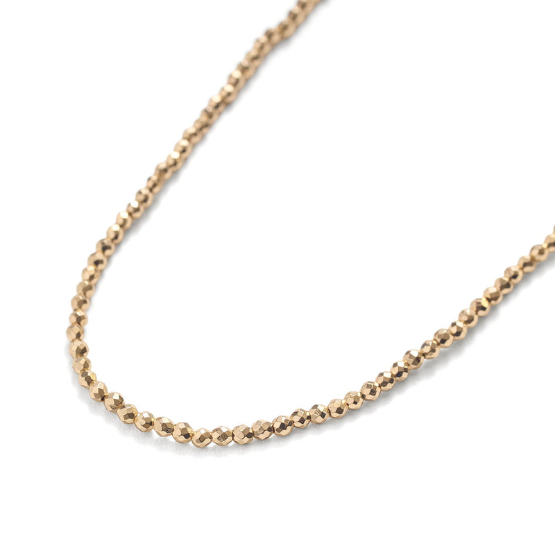 ハシバミ ネックレス レディース チェーン HASHIBAMI 多面体 ゴールド 52cm 天然石 ヘマタイト ワンタッチ マグネット ポーチ付き 重ね付け シンプル おしゃれ 可愛い 華奢 ブランド 20代 30代 女性 プレゼント HB2100242