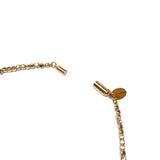 ハシバミ ネックレス レディース チェーン HASHIBAMI 立方体 面取り ゴールド 45cm 天然石 ヘマタイト ワンタッチ 留め具 マグネット ポーチ付き 重ね付け シンプル おしゃれ 可愛い ブランド 20代 30代 女性 HB2100244