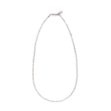 ハシバミ ネックレス レディース チェーン HASHIBAMI シルバー カジュアル シンプル 天然石 ヘマタイト ワンタッチ マグネット ポーチ付き 重ね付け おしゃれ 可愛い 上品 大人 ブランド 円盤型 45cm HB2100245