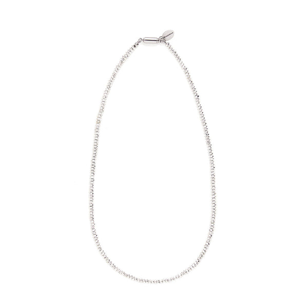 ハシバミ ネックレス レディース チェーン HASHIBAMI シルバー カジュアル シンプル 天然石 ヘマタイト ワンタッチ マグネット ポーチ付き 重ね付け おしゃれ 可愛い 上品 大人 ブランド 円盤型 45cm HB2100245