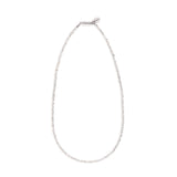 ハシバミ ネックレス レディース チェーン HASHIBAMI シルバー カジュアル シンプル 天然石 ヘマタイト ワンタッチ マグネット ポーチ付き 重ね付け おしゃれ 可愛い 上品 大人 ブランド 円盤型 45cm HB2100245