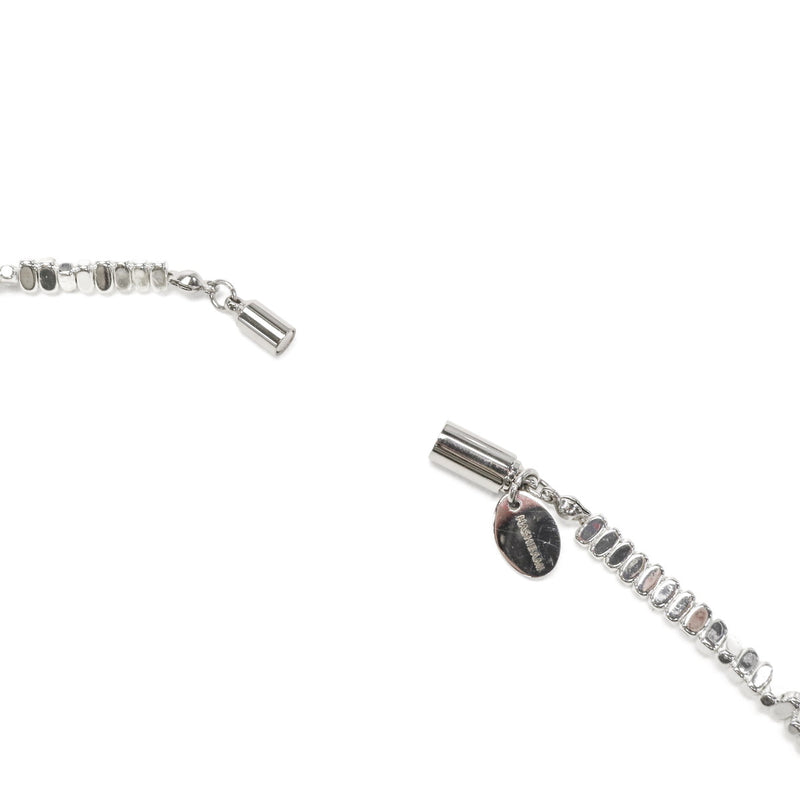 ハシバミ ネックレス レディース チェーン HASHIBAMI シルバー カジュアル シンプル 天然石 ヘマタイト ワンタッチ マグネット ポーチ付き 重ね付け おしゃれ 可愛い 大人 ブランド 立方体 (横長) 52cm HB2100246