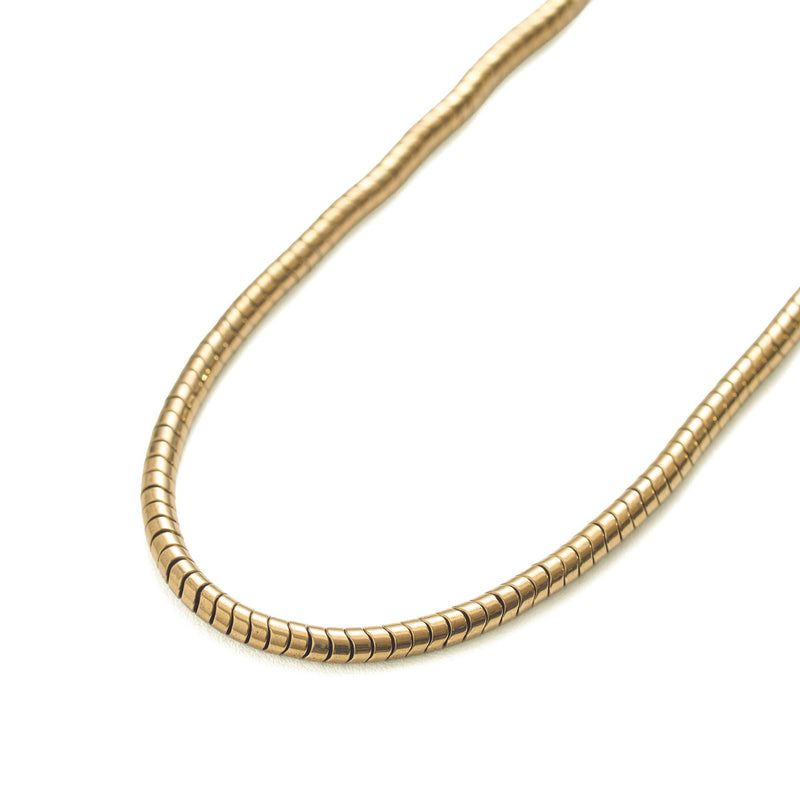 ハシバミ ネックレス レディース HASHIBAMI ゴールド シンプル スネークチェーン 太め マグネット ワンタッチ ポーチ付き 短め ヘマタイト かわいい おしゃれ アクセサリー 43cm 天然石 HB2100247