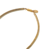 ハシバミ ネックレス レディース HASHIBAMI ゴールド シンプル スネークチェーン 太め マグネット ワンタッチ ポーチ付き 短め ヘマタイト かわいい おしゃれ アクセサリー 43cm 天然石 HB2100247